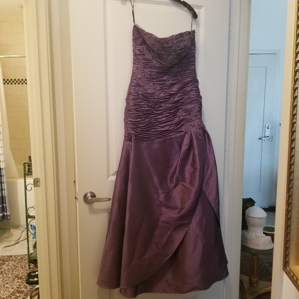 Vintage purple ball gown / fancy dress / prom